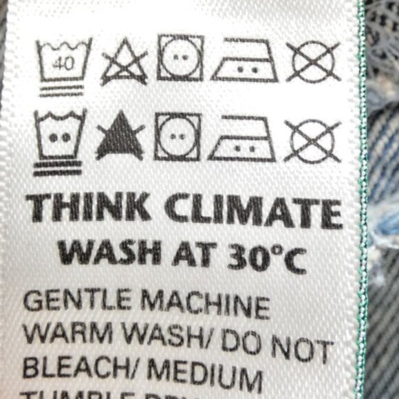 M&S Childs Jean Jacket Hoodie Mickey Mouse Blue Denim Gray Disney Size XS (2-3) - Picture 10 of 12